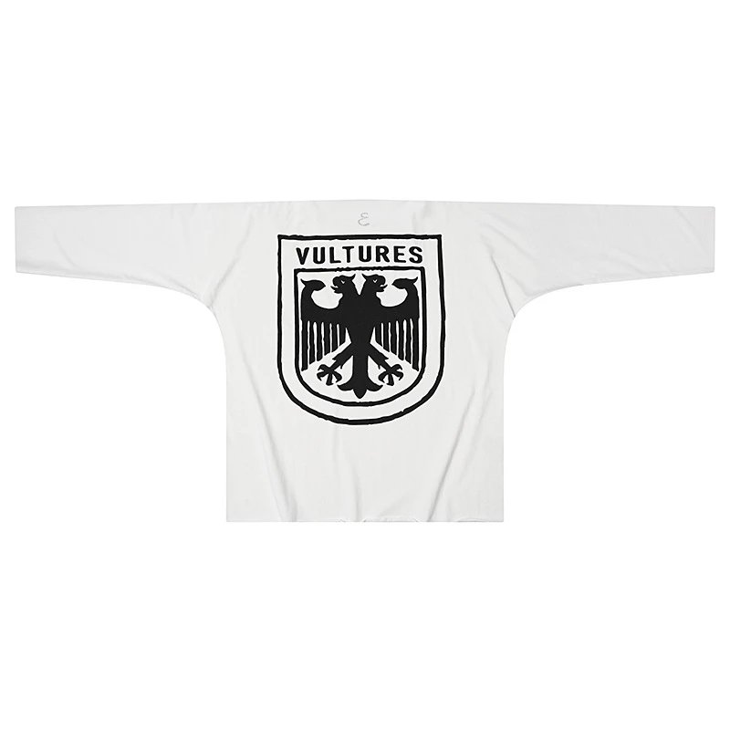 Vultures Brand Graphic Tee White Black Streetwear