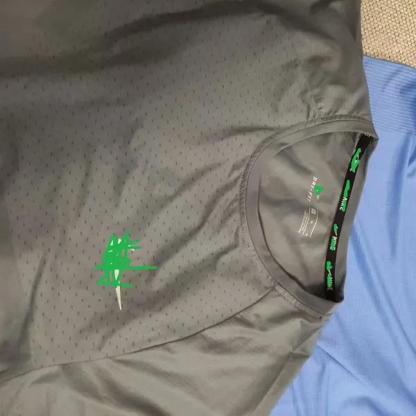 Nike Dri-FIT Training Tee Blue Activewear - 13