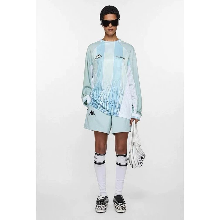 Acne Studios Gradient Print Long-Sleeve Top Light Blue - 6