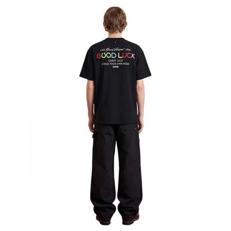 Goodbrand Rainbow Logo Black Streetwear T-Shirt