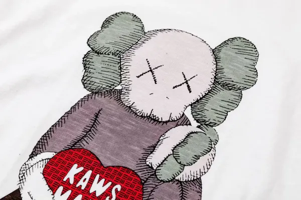 Human Made x KAWS Heart T-Shirt White - 16