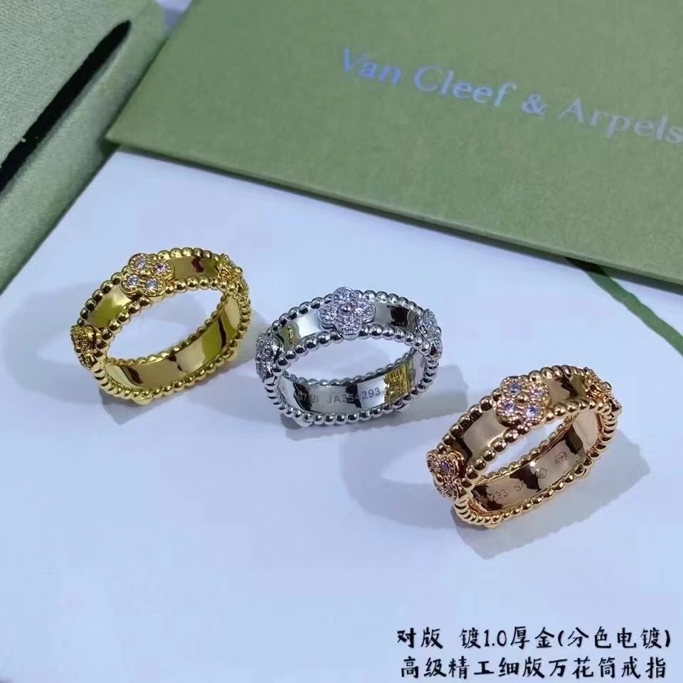 Design Beaded Pavé Band Ring Silver - 13