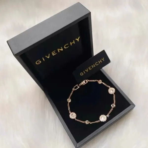 Givenchy Crystal-Embellished Chain Bracelet Silver Jewelry - 4
