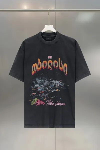 Balenciaga Security Tape Logo T-Shirt Black - 8