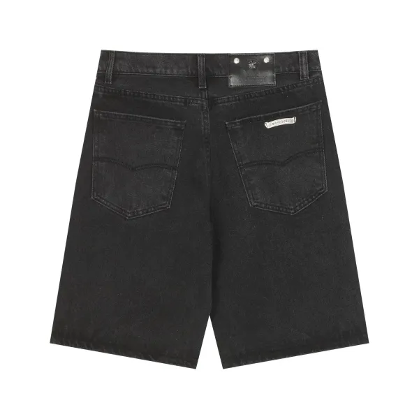 Chrome Hearts Cross Logo Denim Shorts Black - 21
