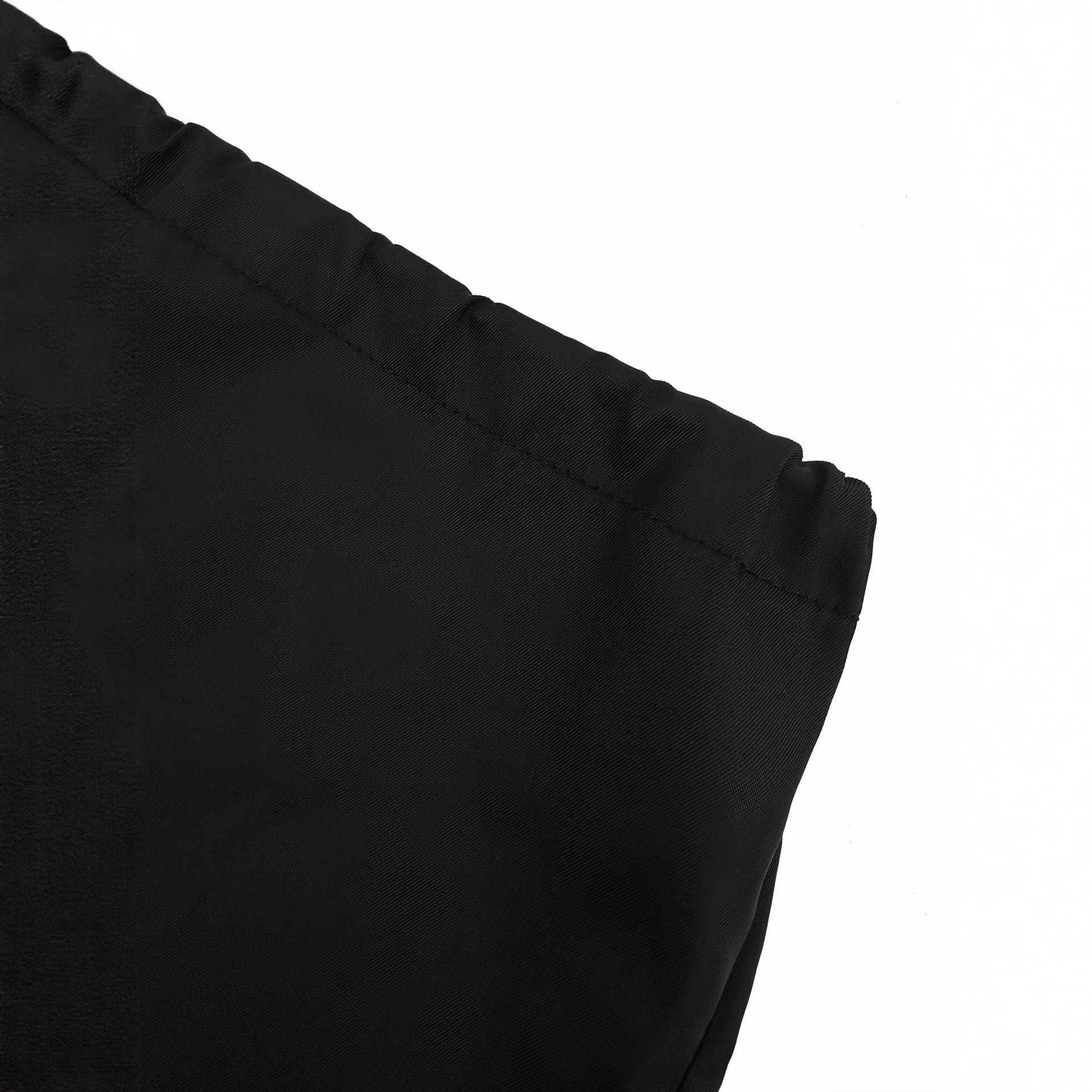 Black Sleeveless Tank Top with Satin Shorts Minimalist Outfit