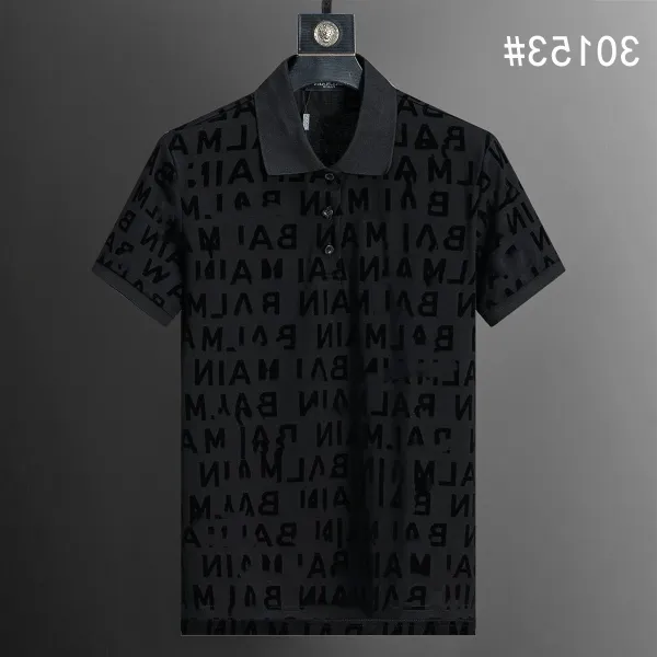 Balenciaga Logo-Print Black Polo Shirt - 1