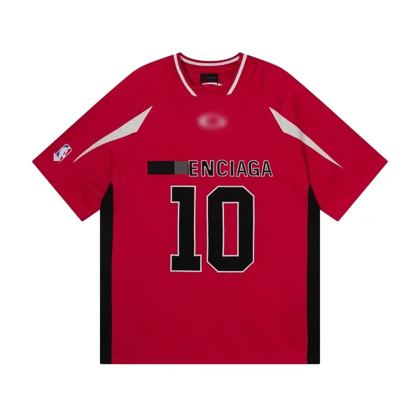 Balenciaga x NBA Jersey Red Black - 1