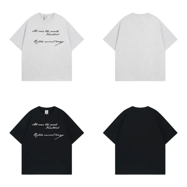 Design NTHVAGARY Graphic Print Oversized T-Shirt Black T-Shirts - 7
