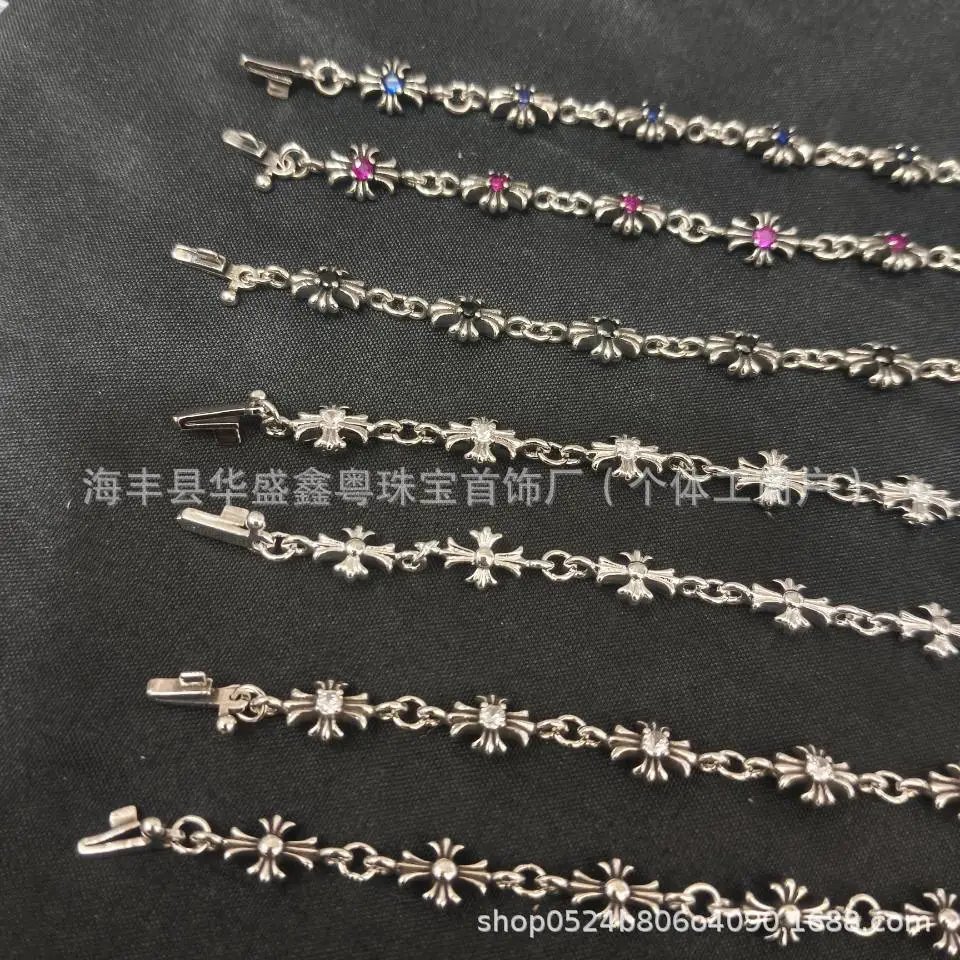 Chrome Hearts Floral Ruby Bracelet Silver - 3