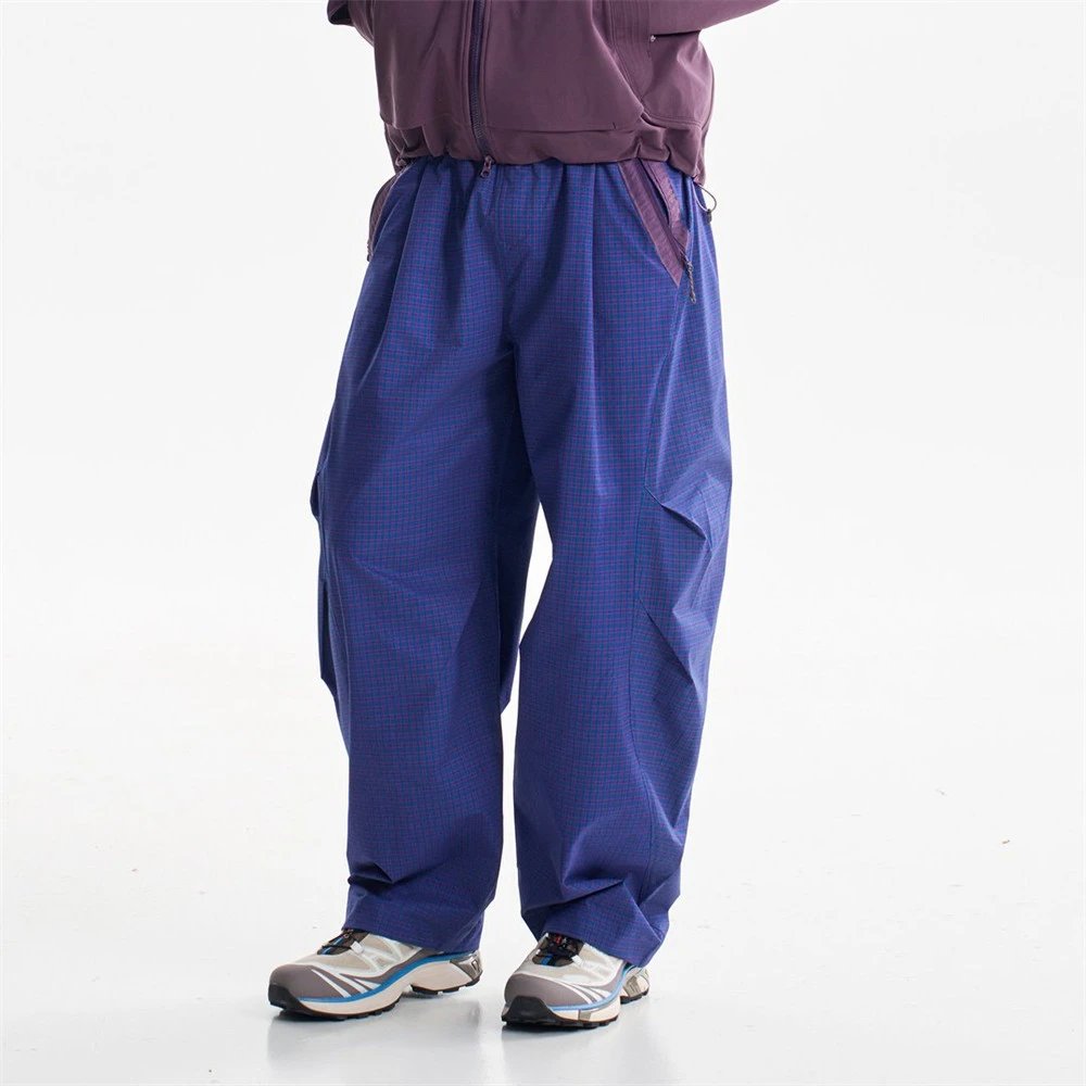 Design Utility Pants Navy with Purple Panel Accents - 20