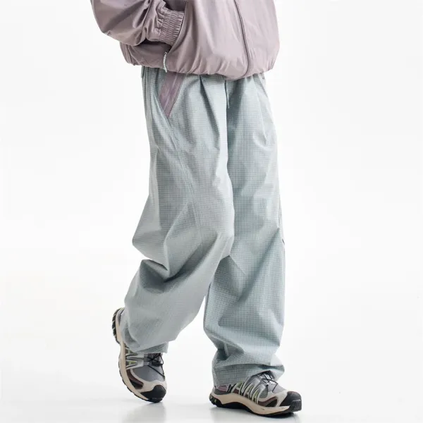 Design Utility Pants Navy with Purple Panel Accents - 27