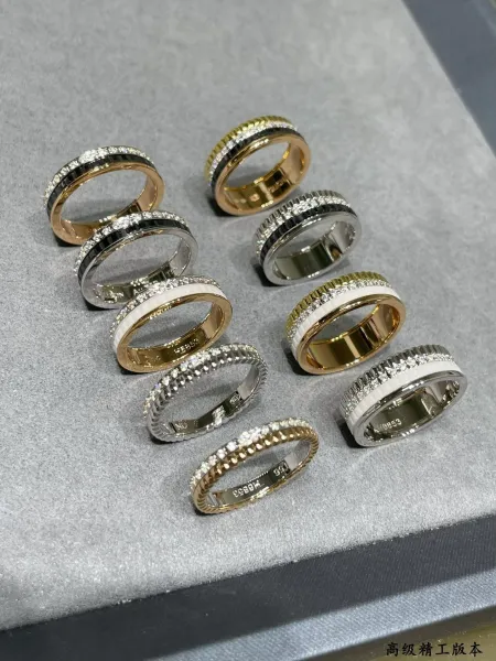 Design Stackable Band Rings Set Silver Black Cubic Zirconia Jewelry - 6