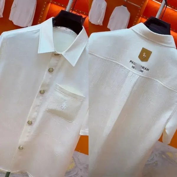 Design Paul Prah New York Textured White Shirt - 4