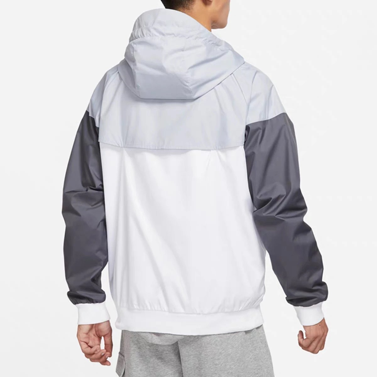 Nike Windrunner Jacket White with Green Swoosh Outerwear - 19