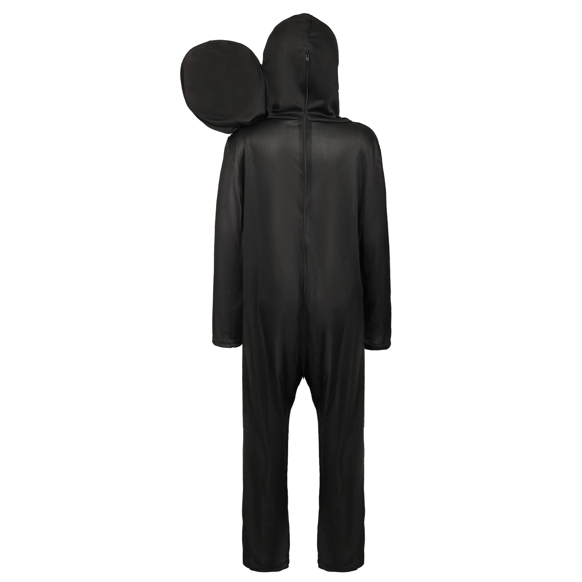 Design Two-Headed Skeleton Costume Black Clothing - 7