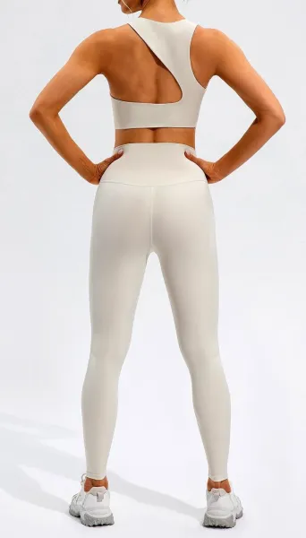 Design Cut-Out Back Sports Bra Black Activewear - 12