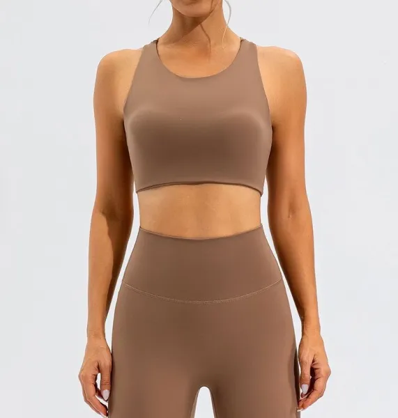 Design Cut-Out Back Sports Bra Black Activewear - 14