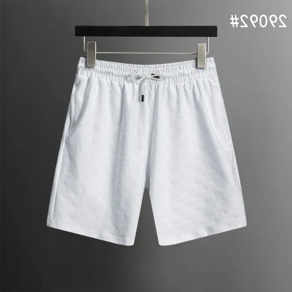 Gucci GG Embossed Cotton Shorts White - 1
