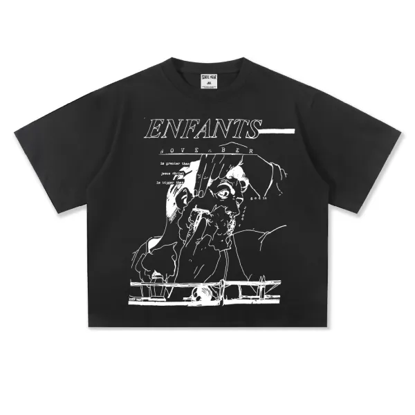 Enfants Riches Déprimés Enfants Love & Beer Black T-Shirt - 1