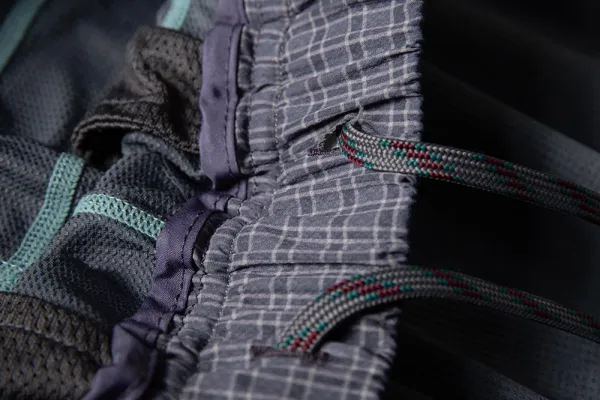 Design Baggy Cargo Pants Purple with Reflective Stitching - 44