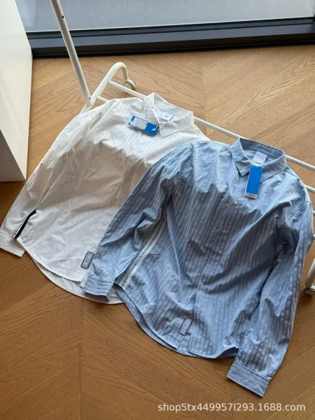 Thom Browne Striped Shirt with Black Side Stripe White Shirt - 3