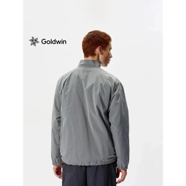 Design Goldwin Grid Tech Windbreaker Gray Jacket Outerwear.windbreaker - 8