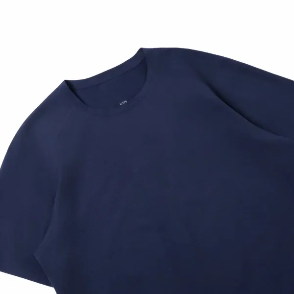 Design Basic Crew Neck T-Shirt Dusty Blue - 12