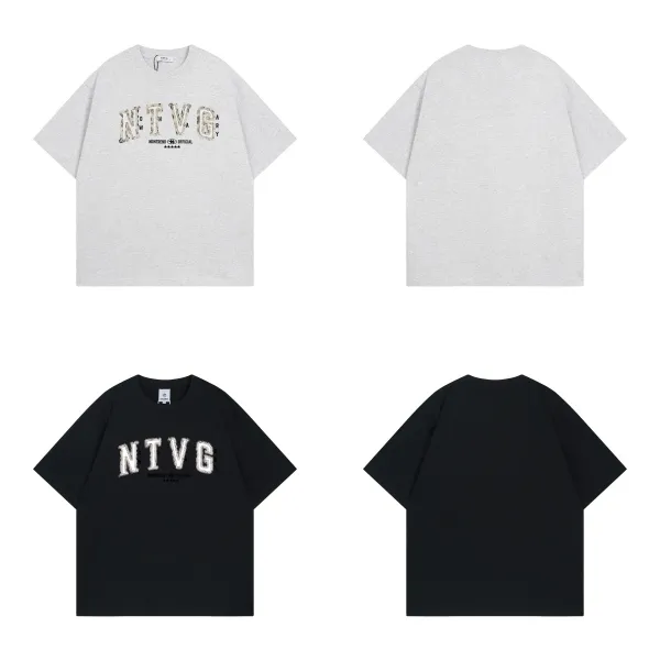 Design NTHVAGARY Graphic Print Oversized T-Shirt Black T-Shirts - 9