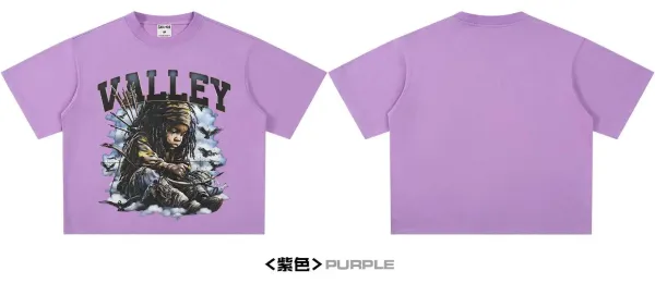 Design Street Wear Valley Graphic Cropped T-Shirt Purple T-Shirts - 12