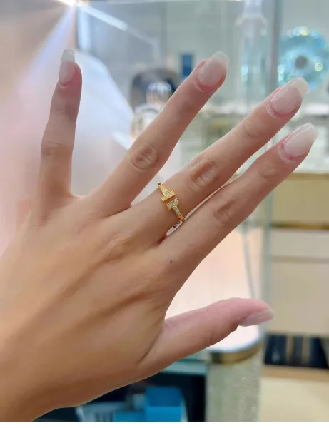 Design Silver Letter 'H' Ring Accessories Jewelry - 32