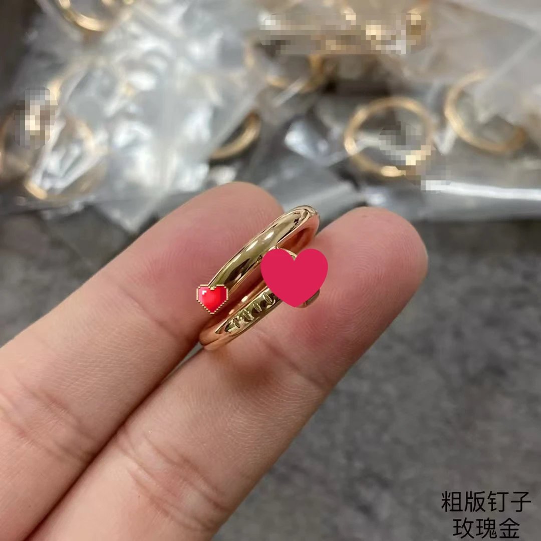 Design Double Band Rose Gold Ring Jewelry