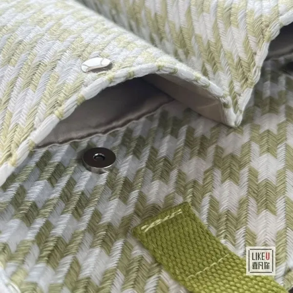 Design LIKEU Houndstooth Green Tote Bag - 26