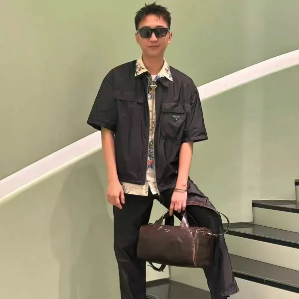 Prada Re-Nylon Short-Sleeve Utility Jacket Black Outerwear - 5