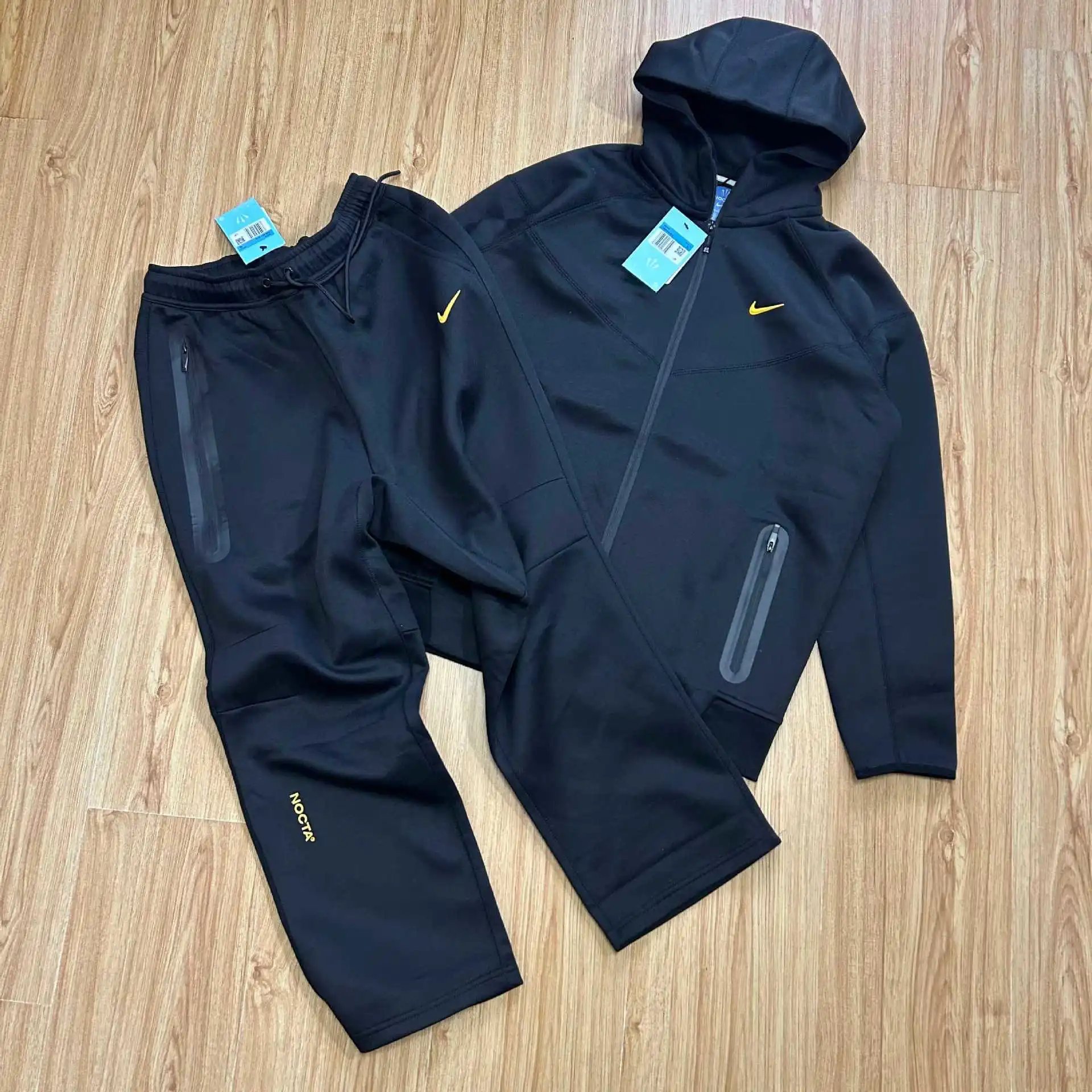 Nike NOCTA Tech Fleece Hoodie and Joggers Black Set