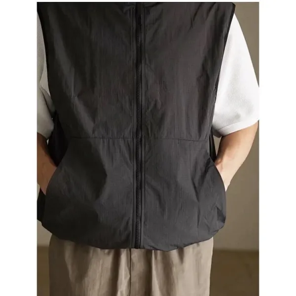 Design Goldwin Grid Tech Vest Olive Green Vest Outerwear.vest - 19