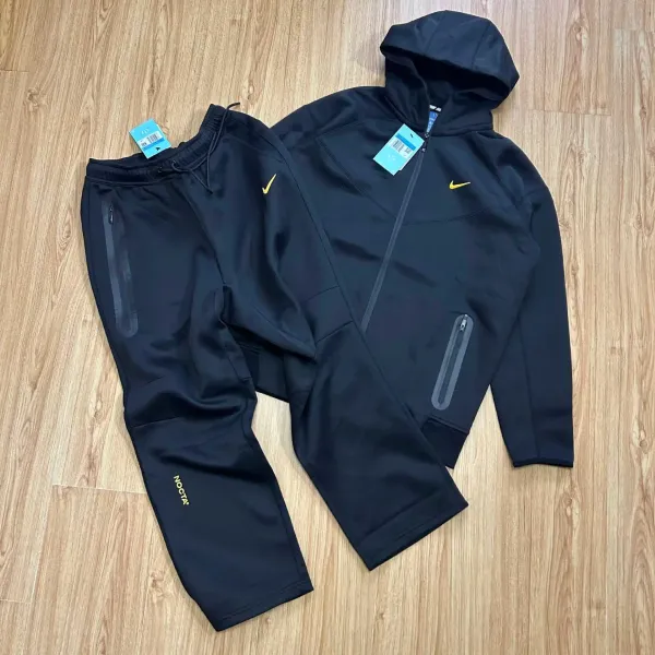 Nike NOCTA Tech Fleece Hoodie and Joggers Black Set - 3