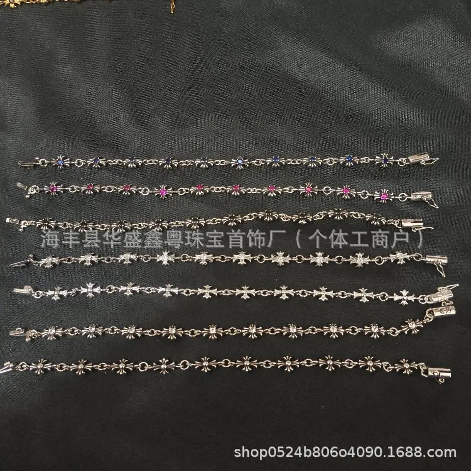 Chrome Hearts Floral Ruby Bracelet Silver - 2