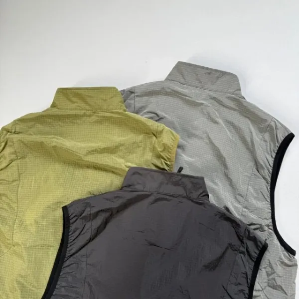 Design Goldwin Grid Tech Vest Olive Green Vest Outerwear.vest - 32