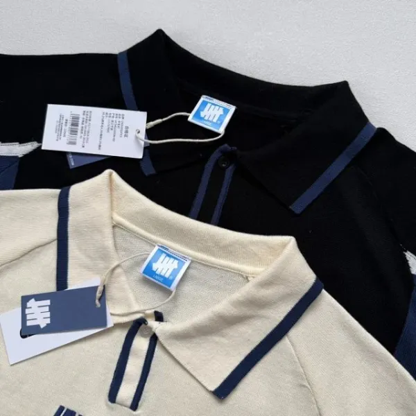 Design Undefeated x Manchester City Polo Shirt Black and Beige Polo Shirt - 29