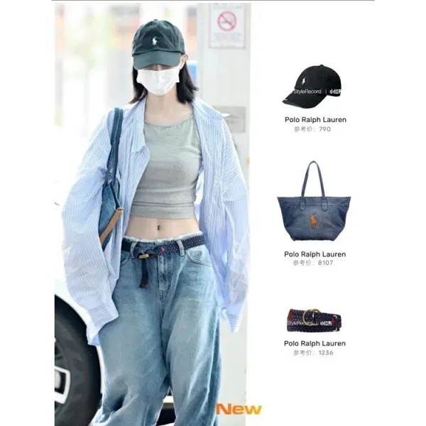 Polo Ralph Lauren Denim Tote Bag Blue - 8