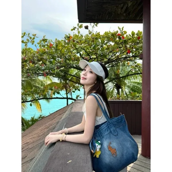 Polo Ralph Lauren Denim Tote Bag Blue - 18