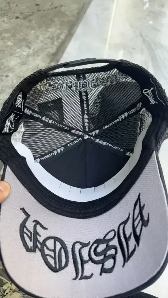 Design Barbed Wire & Lightning Bolt Trucker Cap Black Hats - 6