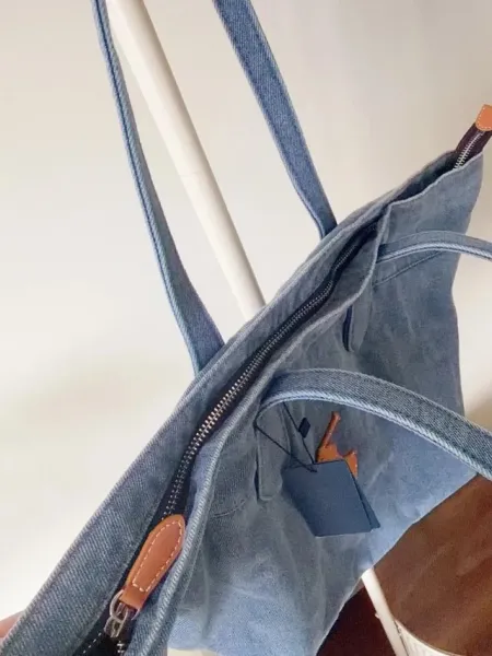 Polo Ralph Lauren Denim Tote Bag Blue - 27
