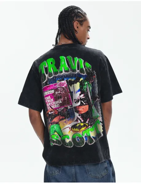 Travis Scott x Cactus Jack Batman Graphic Oversized T-Shirt Green - 21