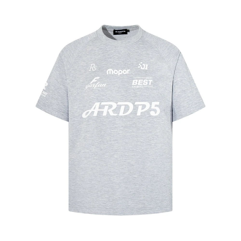 Design BLACK78 ARDP5 Racing Graphic T-Shirt Black T-Shirts - 4