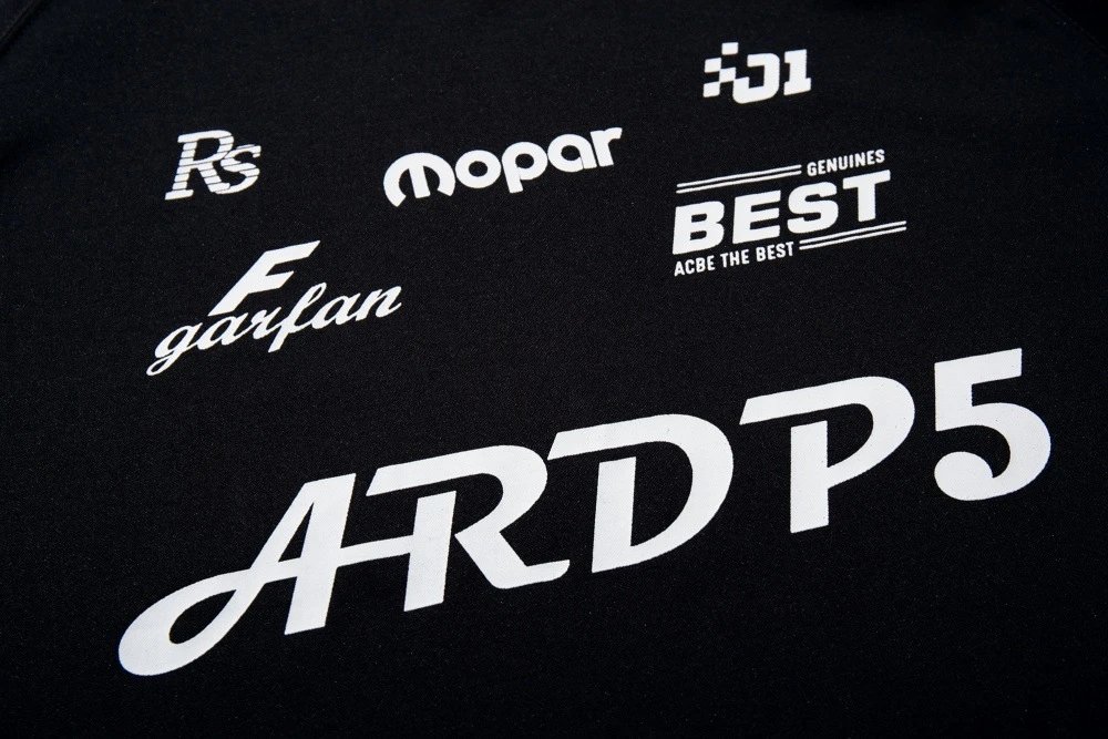 Design BLACK78 ARDP5 Racing Graphic T-Shirt Black T-Shirts - 9