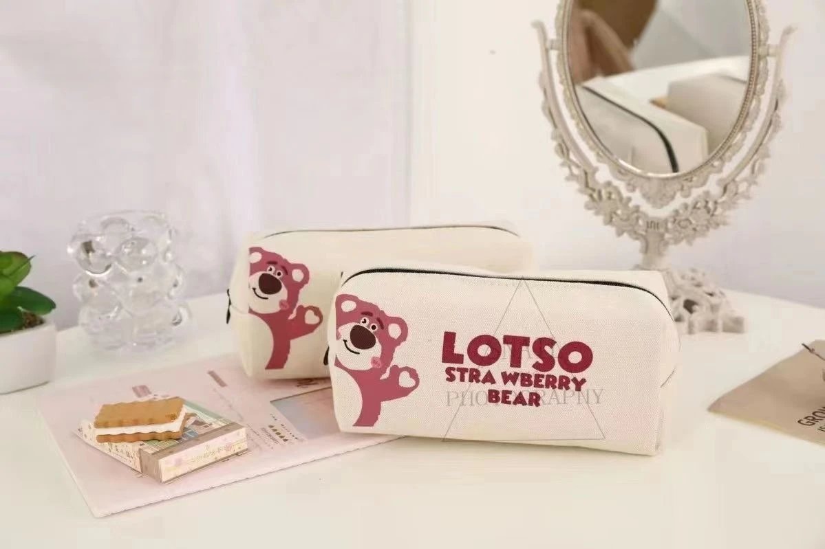 Sanrio Pompompurin Canvas Pouch Beige Bag Clutches - 18