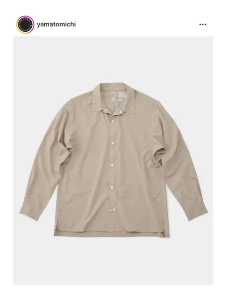 Design Yamatomichi UL # Shirt Beige / Black / Light Gray Shirt - 6