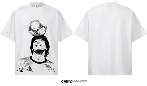 Le Coq Sportif x Messi Graphic Print Beige T-Shirt - 12